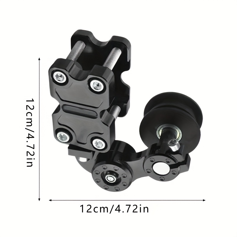 TEMU Durable Build, Cnc Motorcycle Chain Adjuster - Aluminum Alloy, Universal For Bicycle & Motorcycle, Durable Metal, , Motorcycle Accessorie