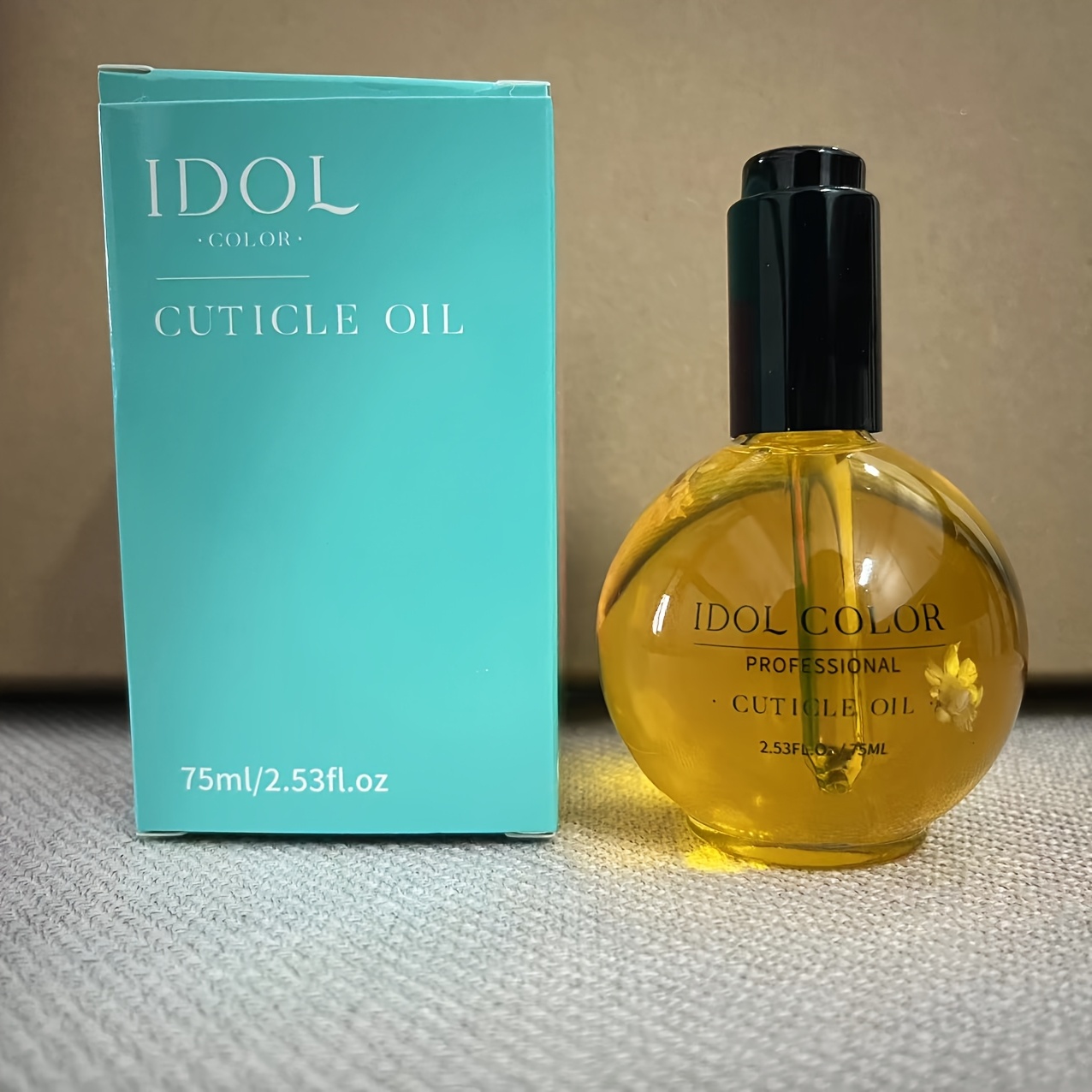 Image of Color Brownie Flavor Cuticle Oil With Vitamin E & Natural Oils - Hydrating Strengthener, Hypoallergenic Suitable For Skin, Brownie Scented Skin Types (75ml)