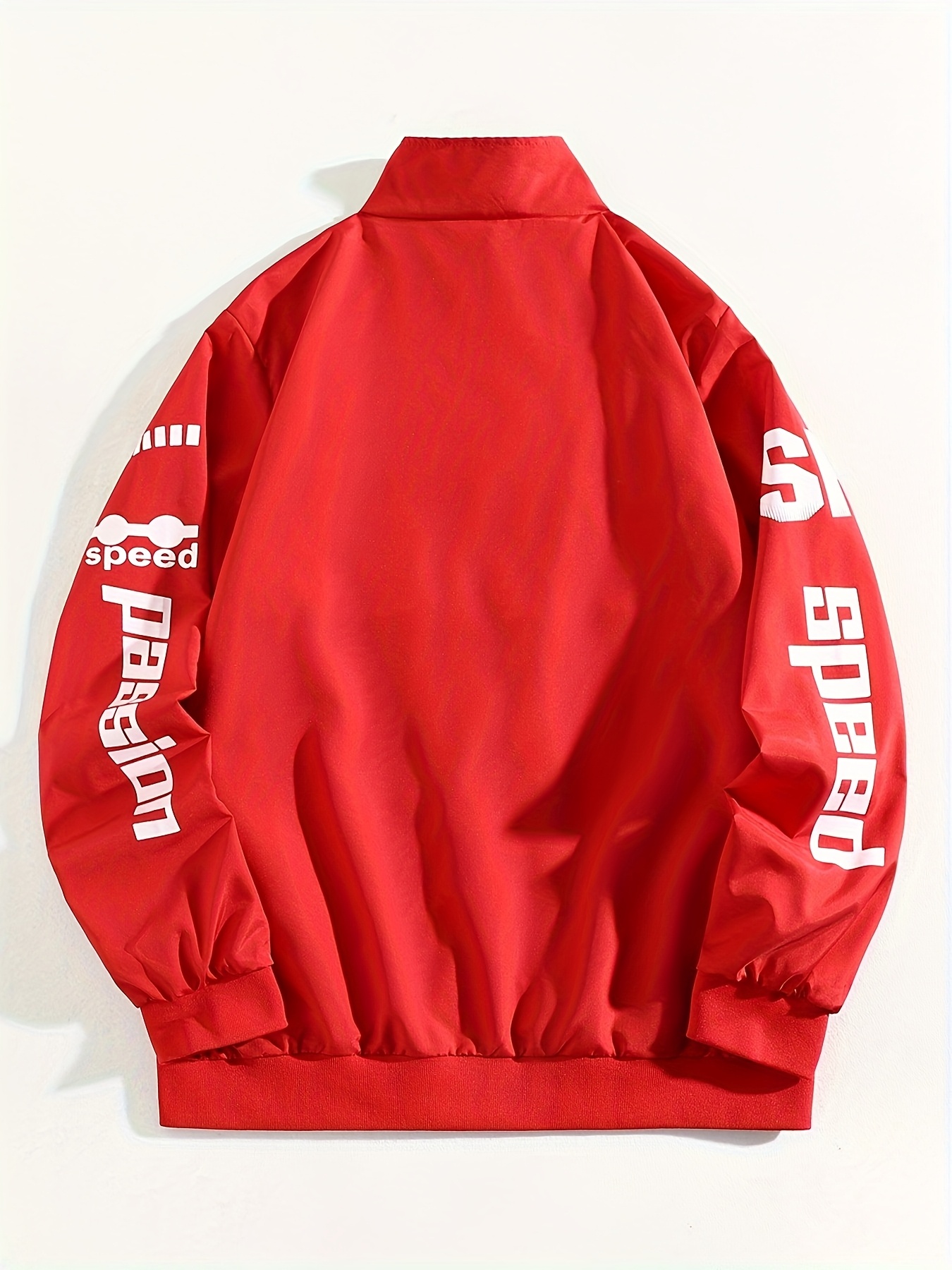 spring autumn mens zipper speed casual jacket sports racing - Temu