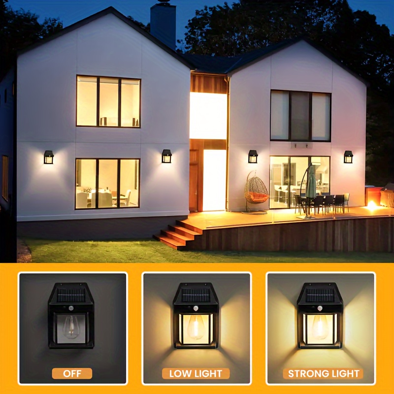 

New Solar Induction Lamp Household Wall Light Entrance Door Balcony Light Control Wall Light Light Motion Sensing Wall Light Lightning Protection Electric Light Solar Charging Wall Light Light