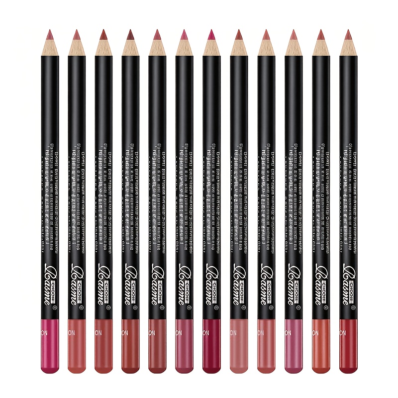 12-color Nude Lip Liner Set, Long-lasting Matte Pencils, Lip Makeup, 12pcs