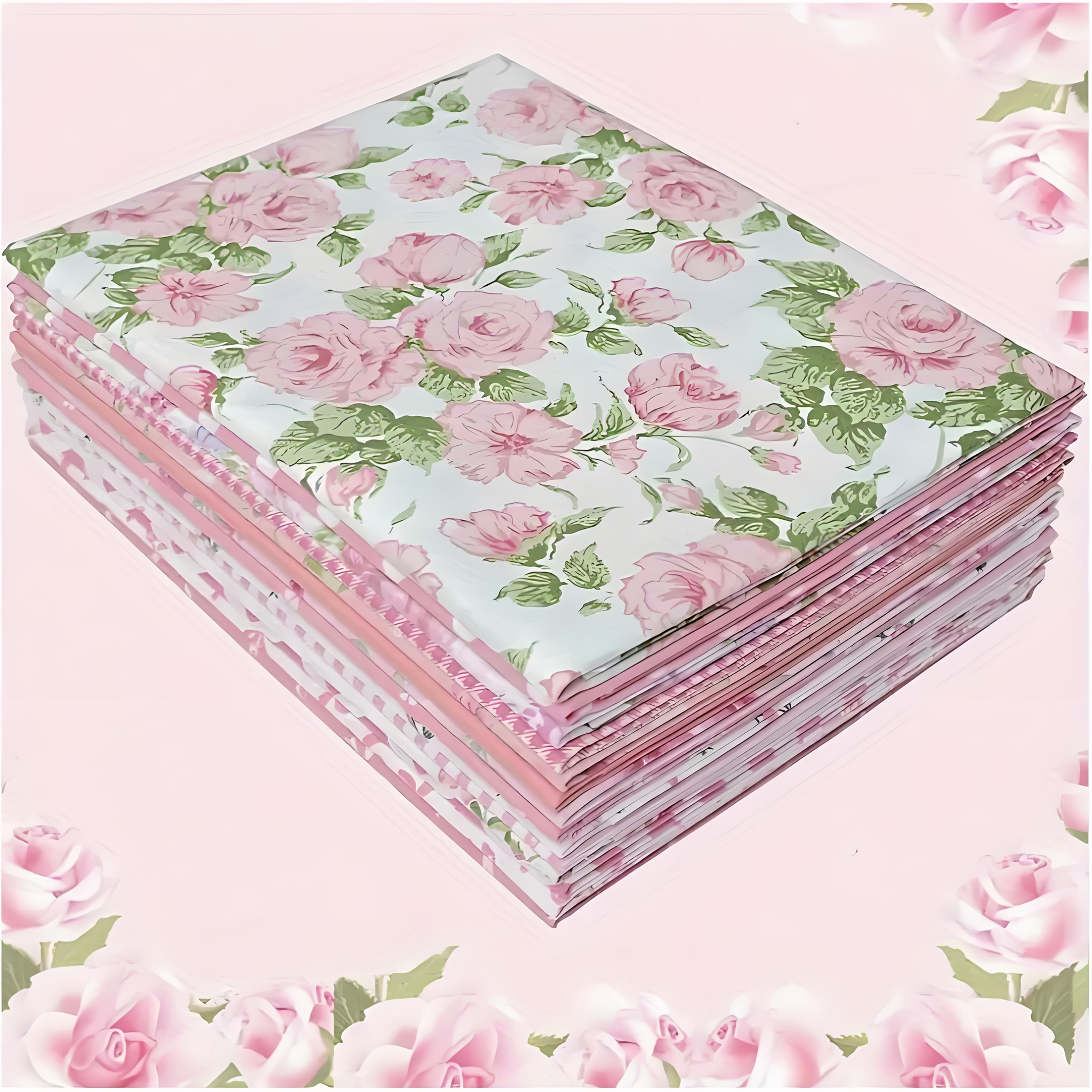 E-shop 14 Muster 42 Stück Vorgeschnittene Quadratische Stoffbündel - 5.11X5.11 Zoll (13X13 cm) Handgemachte Quilts/Putzlaken