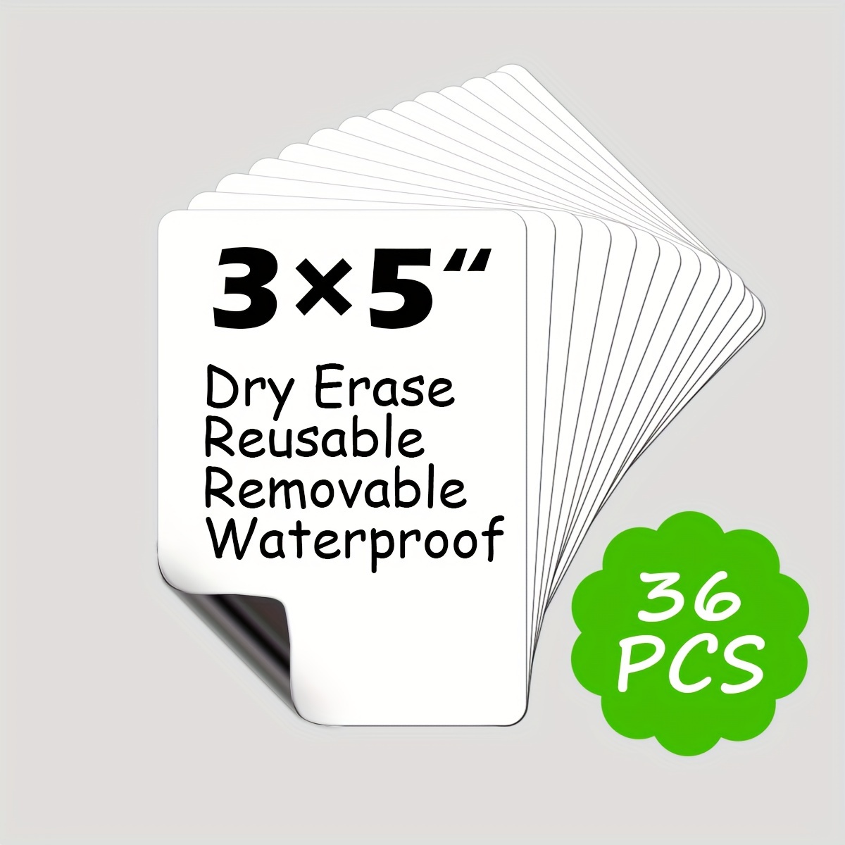 

Dry Erase Magnets, Blank Magnetic Dry Erase Labels, 36-pack, Erasable Magnets For Whiteboard, Multipurpose White Magnetic Labels To Write On For Classroom, Home, Education, Office, 3" X 5