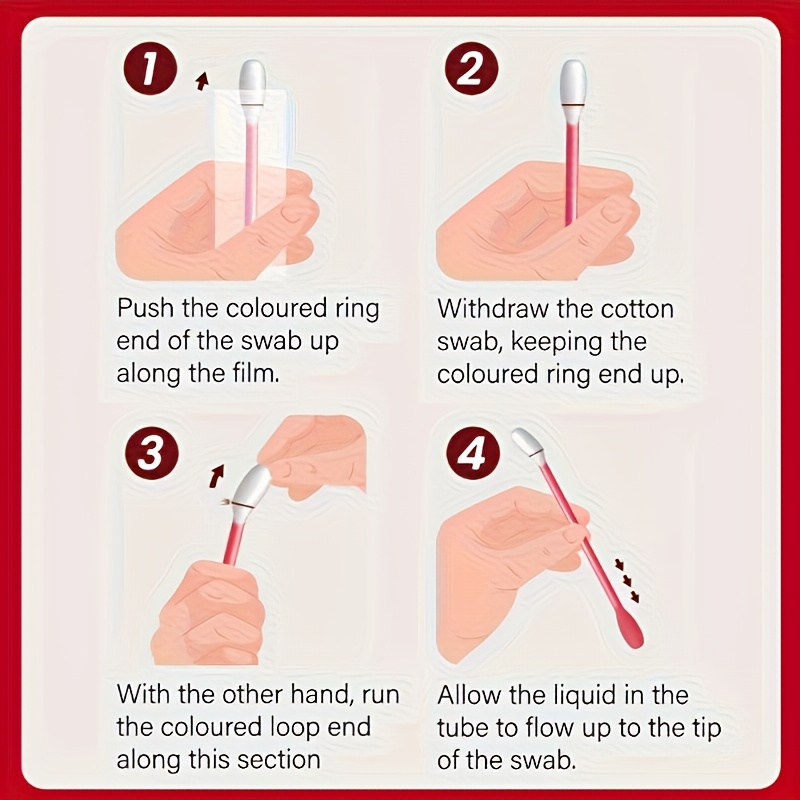 10pcs portable swabs individually wrapped   for personal care ideal for   camping travel essentials portable swabs individually wrapped swabs swab for wound care nail polish organizer nail polish storage nail polish bag ear cleaning stick ear pick daily small items travel accessory must have toiletrie Product details 4