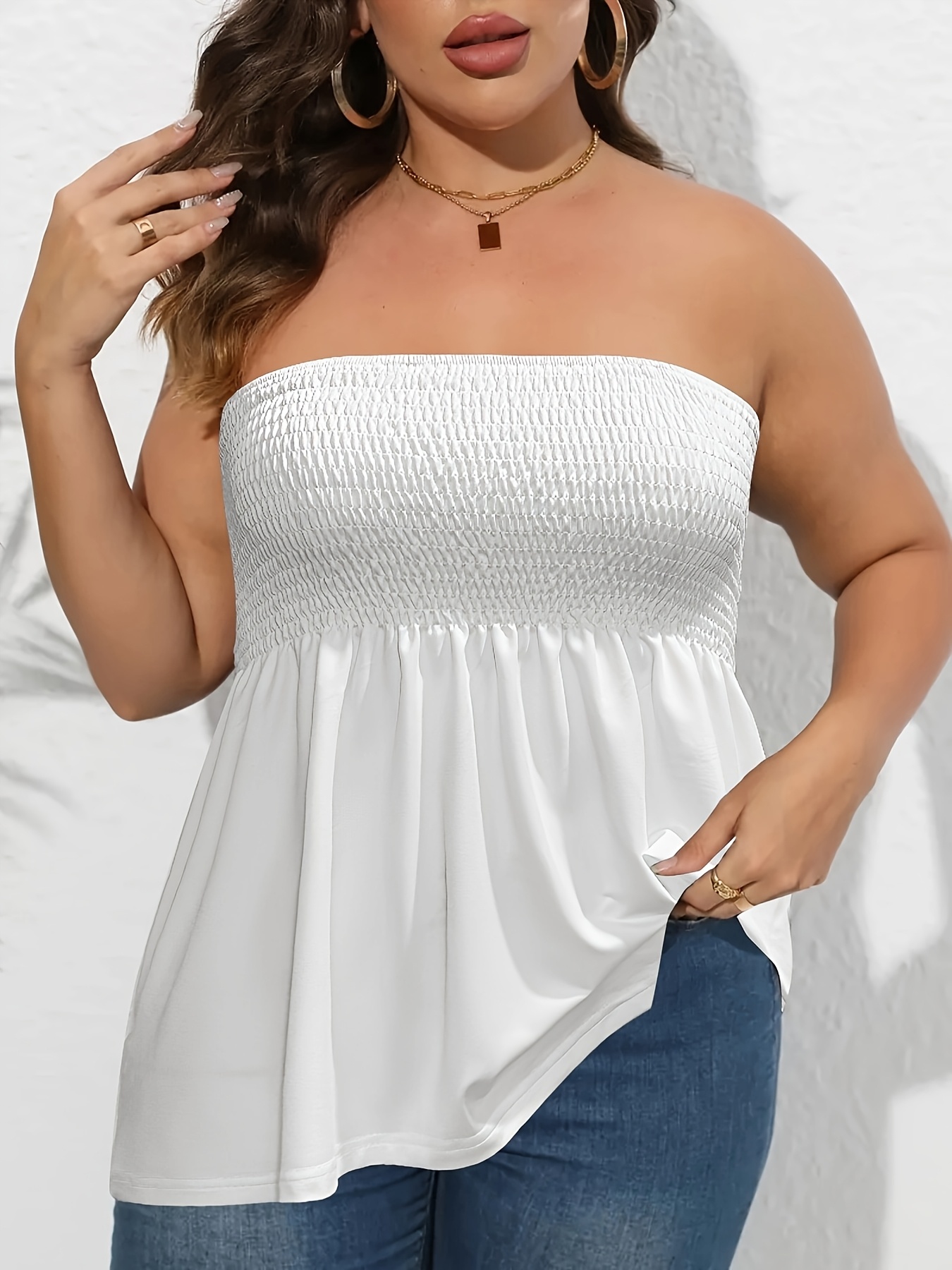 Women's Elegant Off-Shoulder Crop Tube Top - Stretchy Solid Color Short Sleeve Blouse with Ruching Detail, Machine Washable for Spring Summer Fall Casual & Dressy Outfits, Crop Top Blouse, Seasonal Fashion, Flowy Fabric, Comfortable Fit