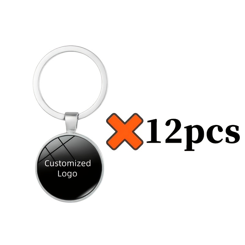 TEMU [customization] 12pcs Personalized Keychains With Custom Photos, Suitable For Family Or Pet Picture Customization. This Pendant Keychain Is