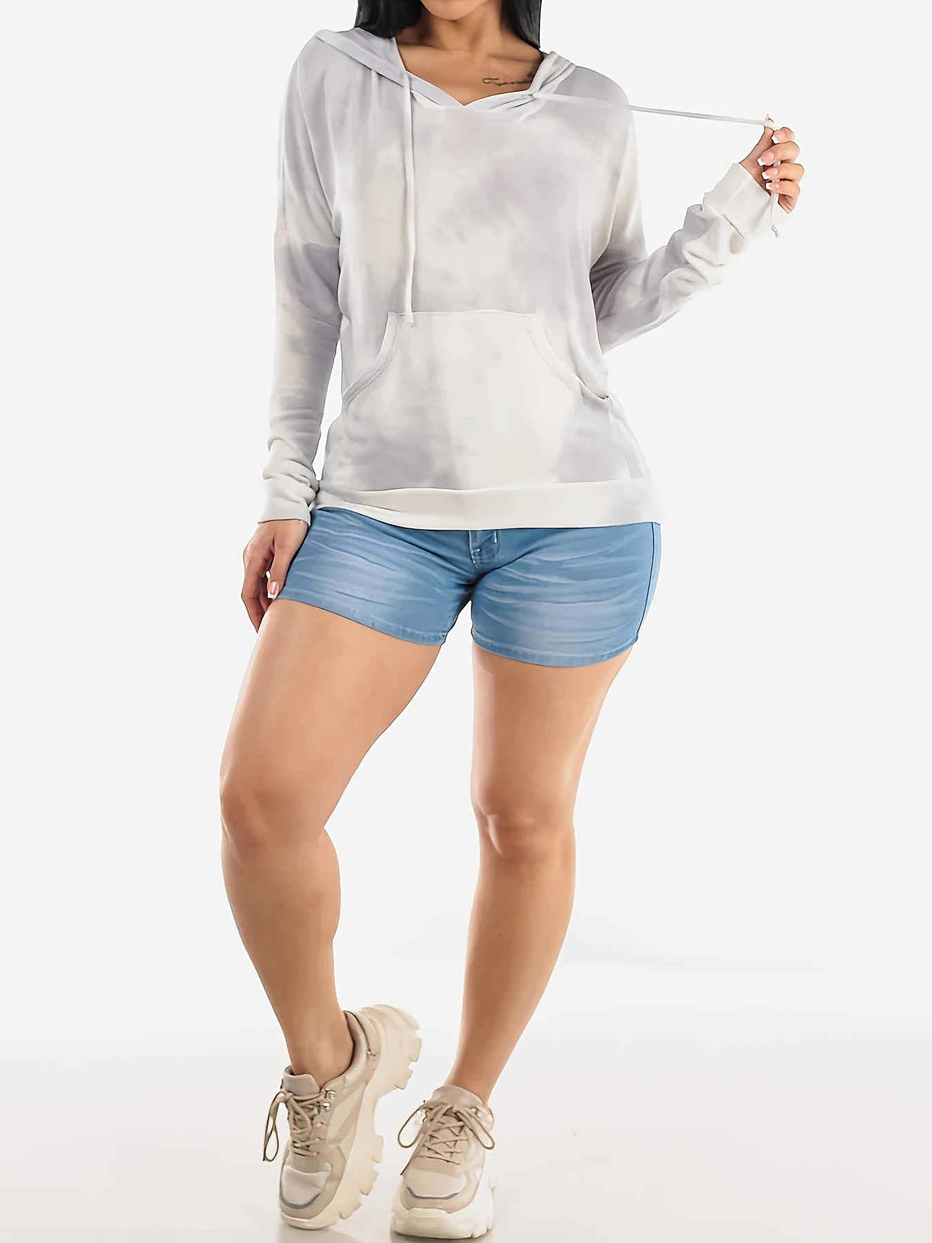 women's high waisted washed denim shorts embroidered back Temu