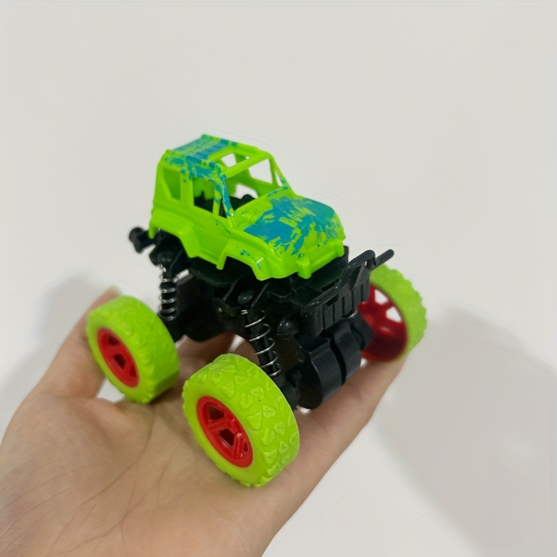 Friction-powered Monster Trucks With 360 Degree Rotation, Durable Impact-resistant, Anti-slip, Shock-absorbing Spring, For Birthday, Halloween, Party Games, Christmas And Back To School Gifts