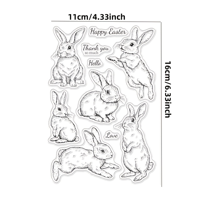 E-shop Silikonstempel - Klarer Transparenter Nicht-Toxischer Bastelstempel mit Phrases, für Scrapbooking, Kartenherstellung, Journale,
