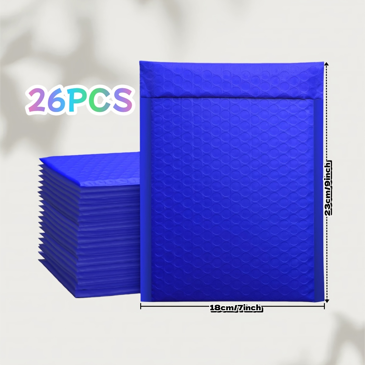 TEMU Envelope, Royal Blue Bubble Mailer Padded Envelope Self-sealing Cushioning Bubble Envelope For Packaging, Mailing, Shipping, Bulk, 7x9 Inches (.