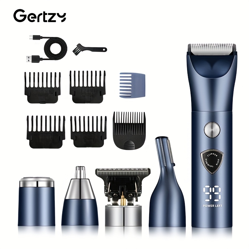 Image of Electric Trimmer For Men, Versatile And Usb Rechargeable, With A Comb, Suitable For Beard, Face, Body, And Intimate Areas, Perfect As A Gift For Men
