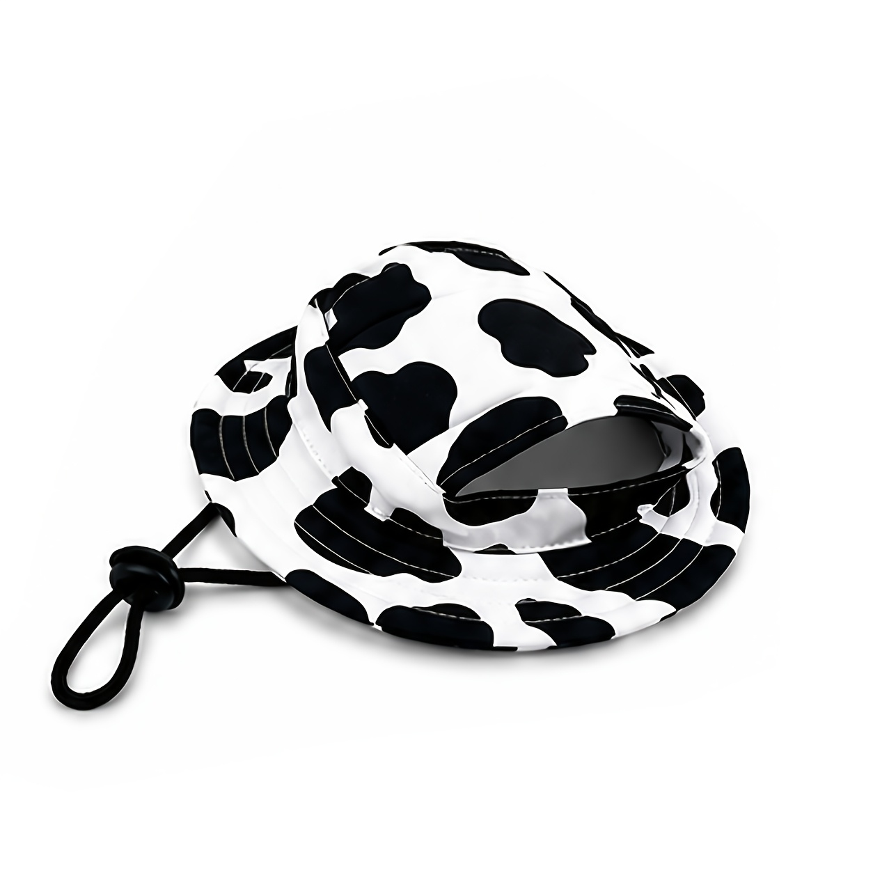   anti choking hat with adjustable strap ear exposing design fishermans cap pet headwear sun protection hat for summer Product details 16