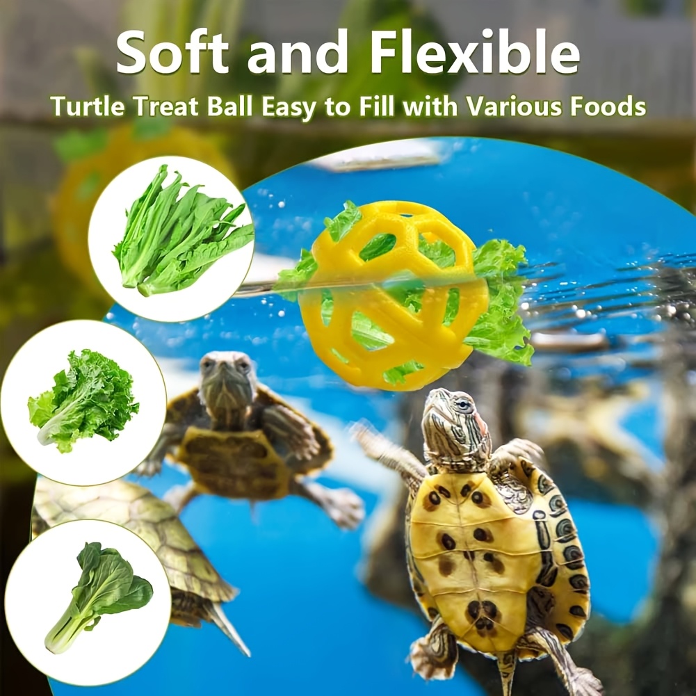 2pcs Turtle Tank Decoration-Sucker Turtle Brush, Turtle Aquarium Decorations