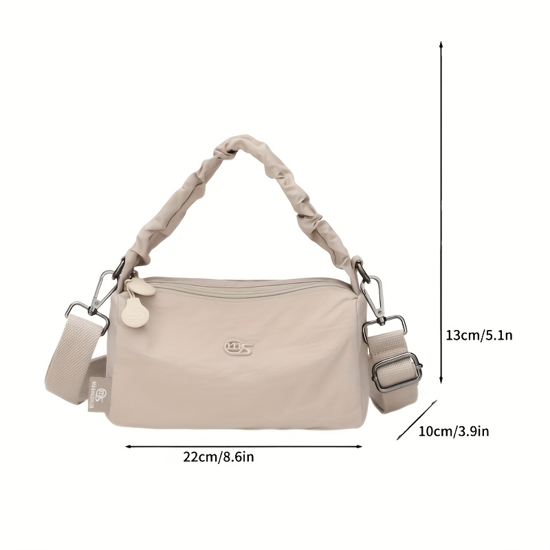 womens casual shoulder crossbody bag modern   for single shoulder or handheld use with detachable adjustable strap urban everyday essential stylish versatile multi pocket commuter bag in     from Product details 7