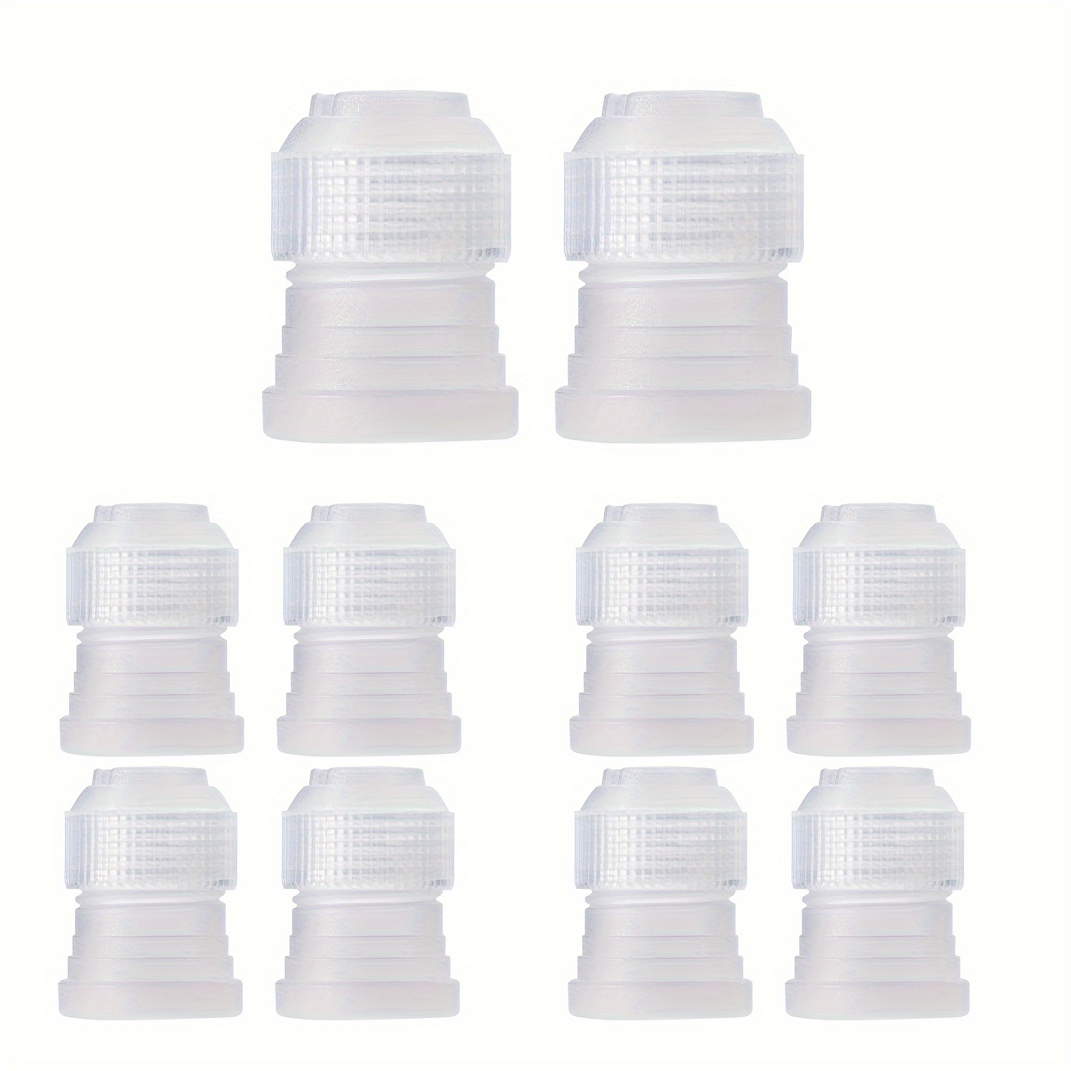 

Velostar 10pcs Cake Decorating Coupler Set - White Plastic Pointed Tips For Easy Icing & Frosting, Halloween, Christmas, Easter, Cake Decorating Supplies