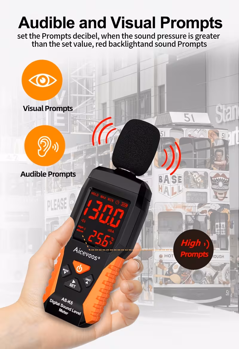 meter decibel meter 30 130db measure sound level noise decibel monitor Product details 3