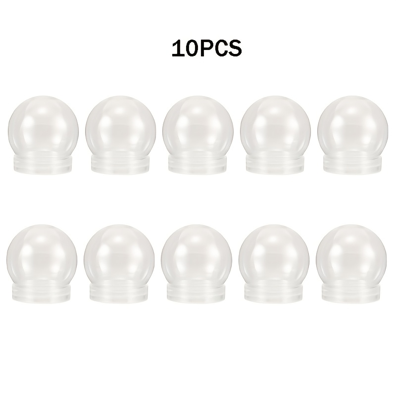 TEMU Regalo /Lui Scatola Regalo da 10 palline di plastica a di , Set natalizio di palline di plastica trasparenti a di con palline vuote e tappi