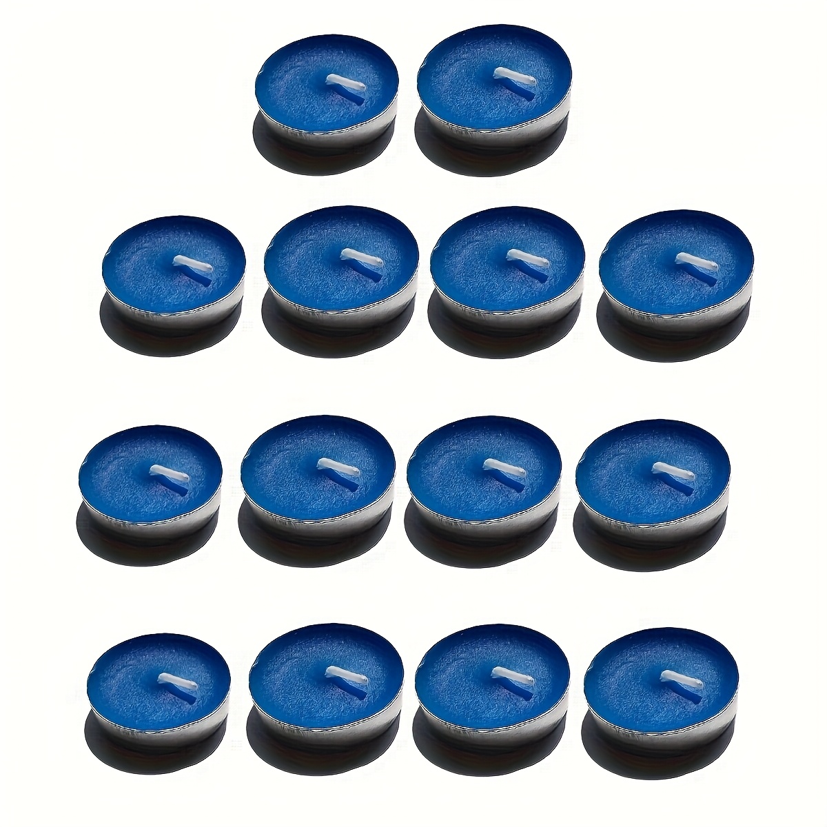 14pcs Round Small Candles Aluminum Shell Tea Wax Paraffin Wax Suitable For Valentine's Day Wedding Proposal Tea Candlelight Dinner Lighting Decoration