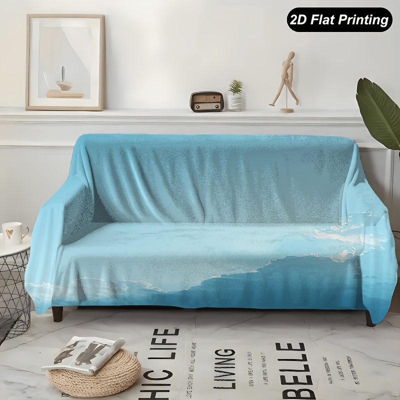 TEMU 1pc Clouds Sofa Of Polyester, Suitable For 1-4 Seater Sofas. Ideal For Decorating Your Living Room, Bedroom, Or Office, And Adds A Festive Touch