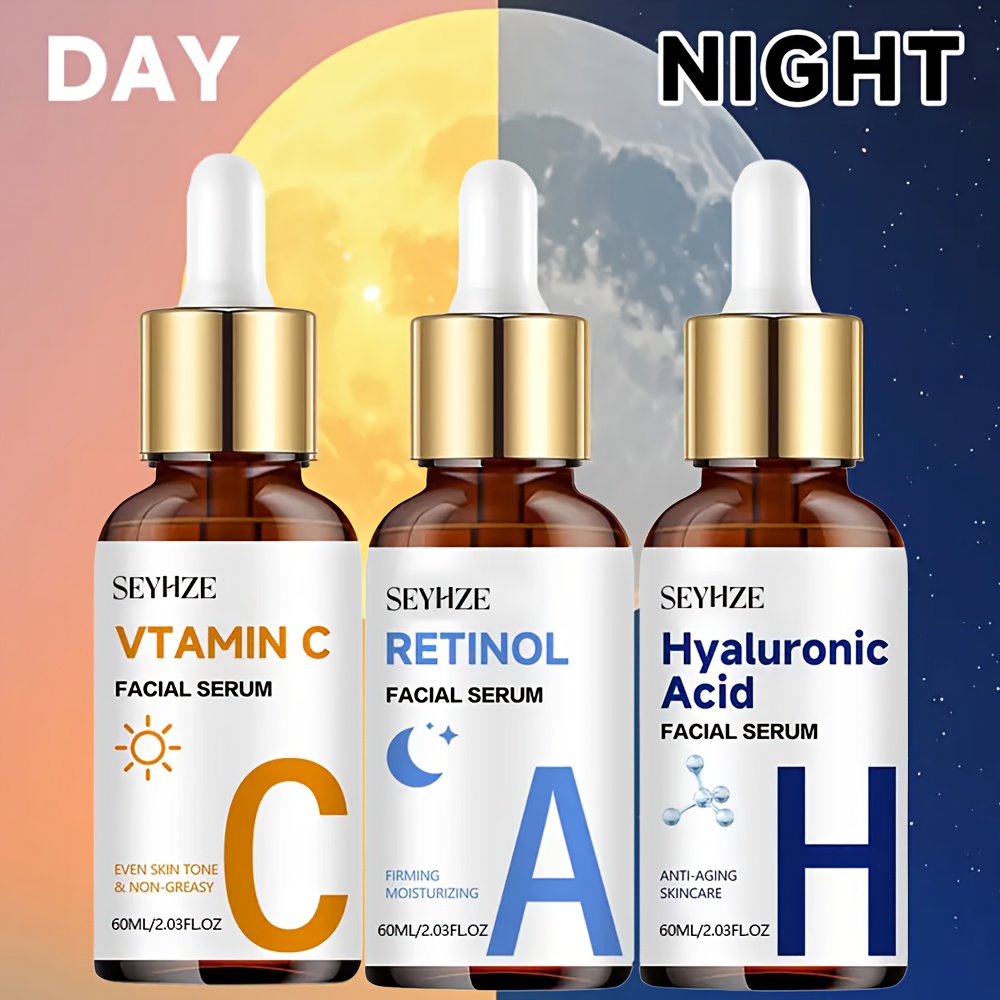 seyhze day night vitamin c retinol hyaluronic acid 3 in 1 - Temu