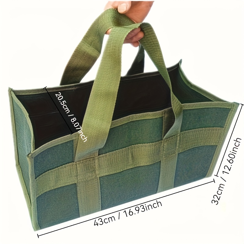 Olive Tool Bag, Heavy-duty Canvas Tool Pouch - Capacity, Industrial Electrician Maintenance Kit