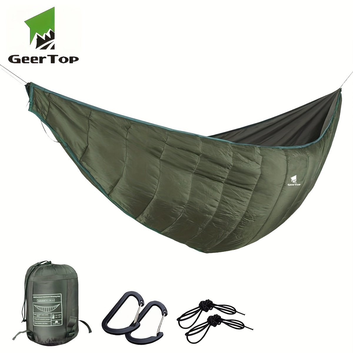 

Geertop Ultralight Full-length Hammock Underquilt, 3-4 Seasons, Warm Essential Outdoor Survival Gear For Camping, Hiking, Backpacking