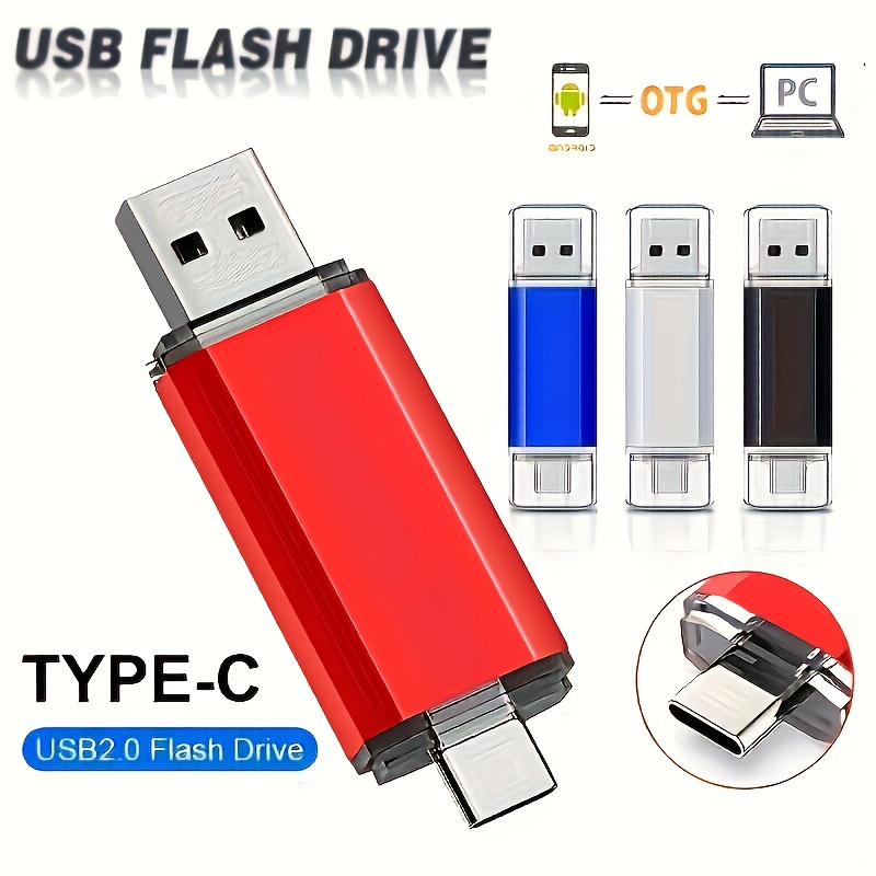 

2-in-1 Usb Type-c Flash Drive - Data Transfer For Computers, Smartphones, And Tablets - Compact, Portable, And Perfect Stocking Stuffer Christmas Gift