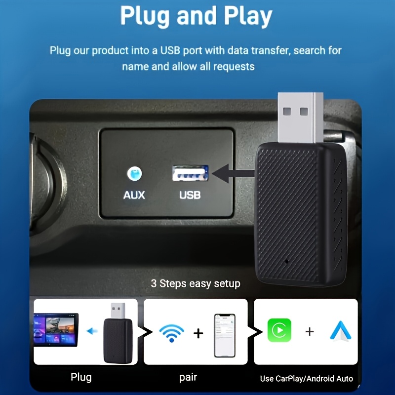 NIEUW Draadloze Apple Auto Dongle - Apple Carplay - Advertentie 1819801