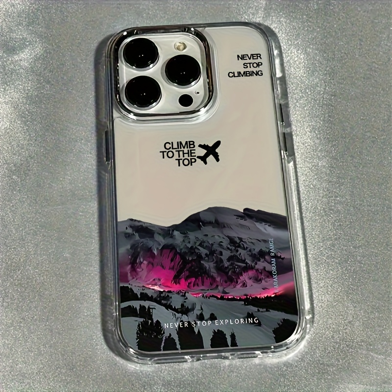 1 kos INS stil Aurora gozdna ovitek za telefon, kovinska luknja dizajn z razpršilnim materialom, premium zaščitni pokrov za iPhone