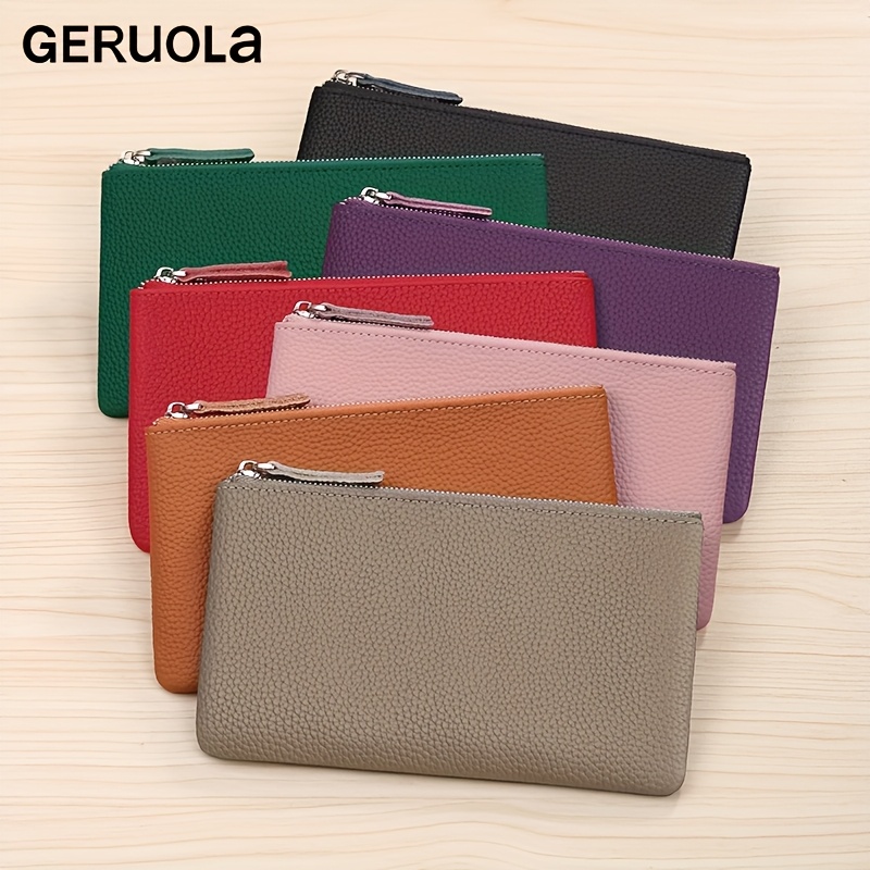 Handmade Genuine Leather Double Snap Pouch - Multipurpose Coin Purse, Cash & Card Holder, Cable Organizer, Makeup Storage - Durable, Stylish & Compact - Perfect For Travel, Daily Use, And Gift-Giving