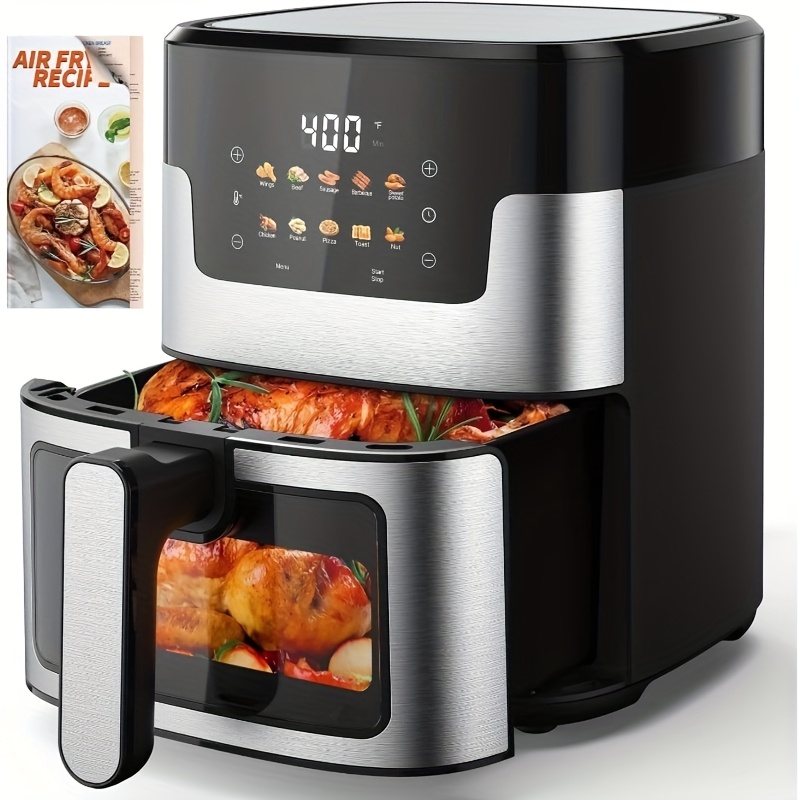 Temu – TEMU Air Fryers, Pro 10-in-1 With Large Capacity Basket, 95% , & To Roast, & More For Quick, , Stainless Steel