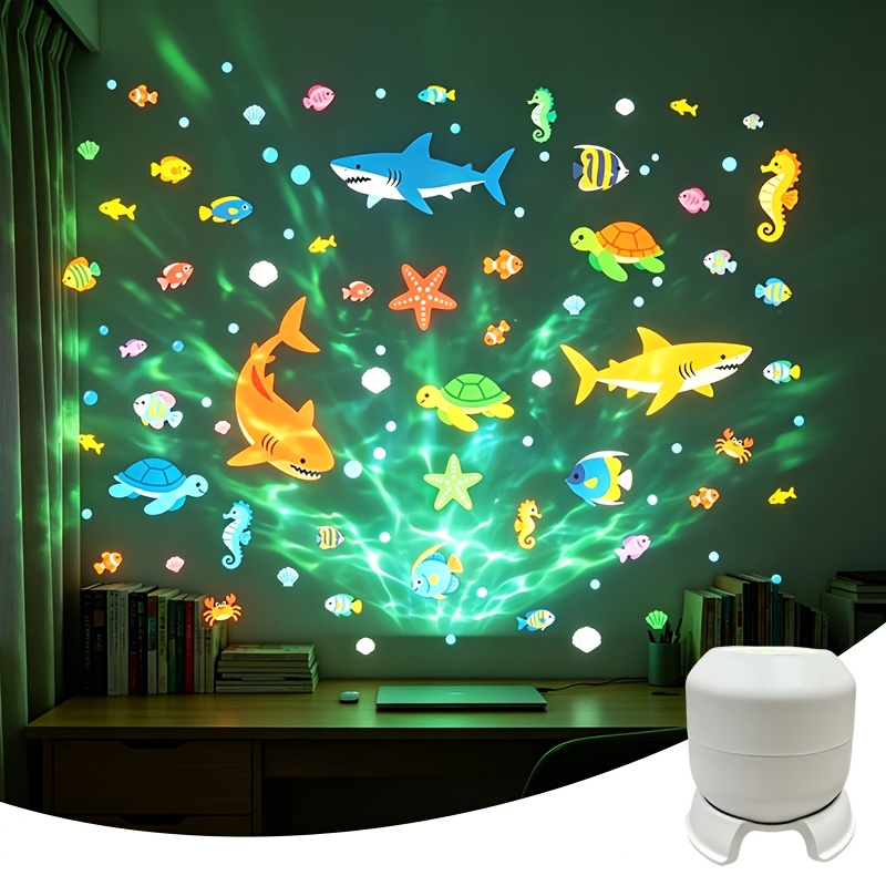 TEMU Portable Usb Projection Light, 360 ° Rotating Dynamic Projector, Atmosphere Light, Suitable For Indoor Use In Living Rooms, Bedrooms.