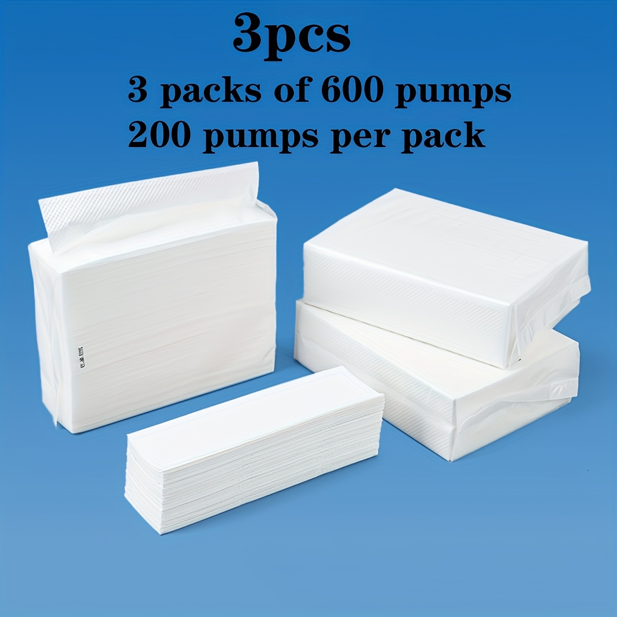 TEMU 3 Packs Of Hand Towels - 450/600 Drawable Disposable Bathroom Hand Towel, Soft Absorbent Paper Guest Towel Disposable Decorative Bathroom Hand