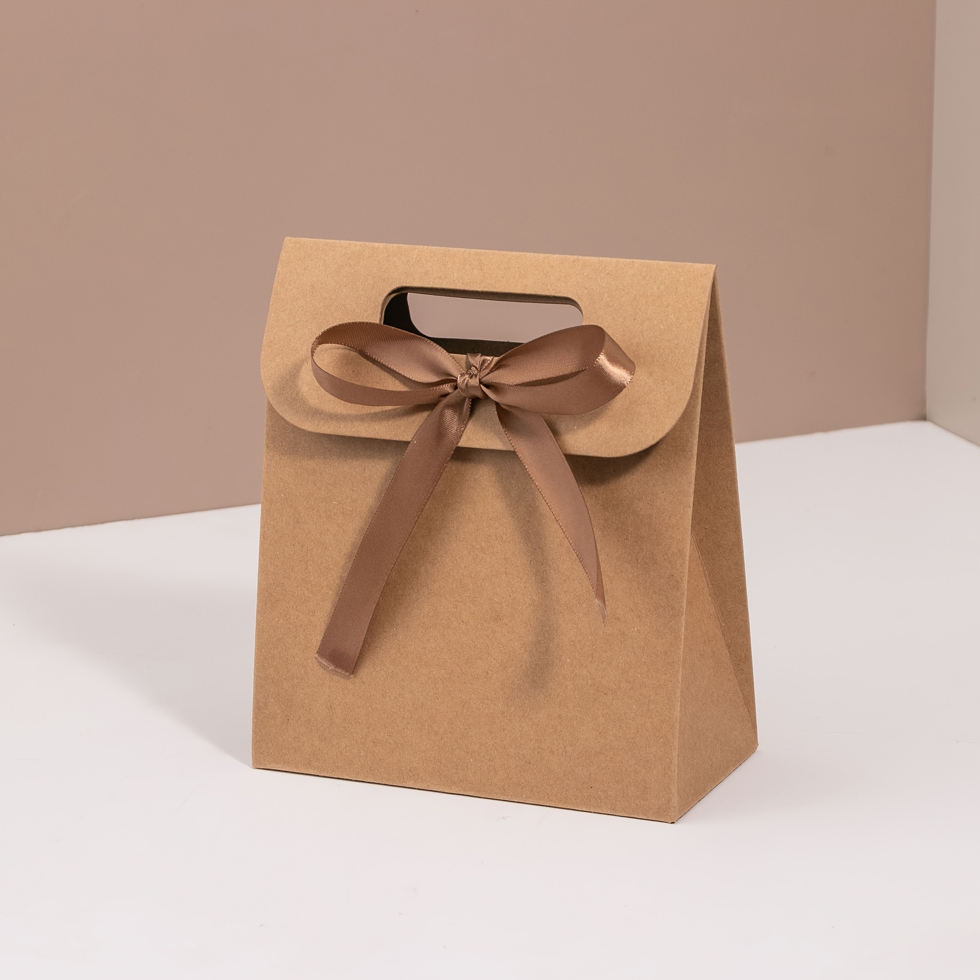 TEMU 10pcs Sacs à Main à Cadeaux 15X17.5X7.5Cm Sacs à Main avec Nœud Sacs d'Emballage Cadeaux Sacs Cadeaux Fête de Mariage Emballage de Bonbons