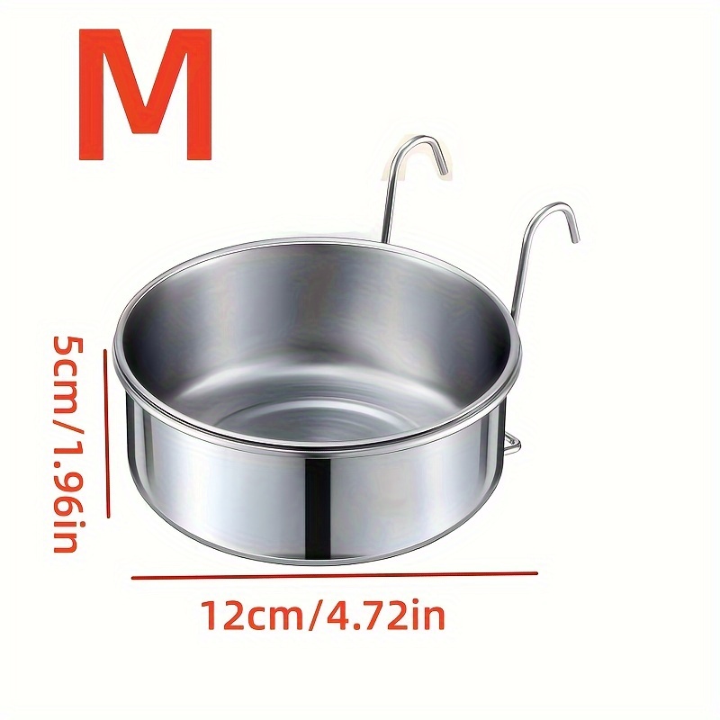 Cat And Dog Supplies Stainless Steel Feeder Hook Type Dog Cage Hanging Utensils Food Bowl Water Bowl Water Cup Dog Food Cup