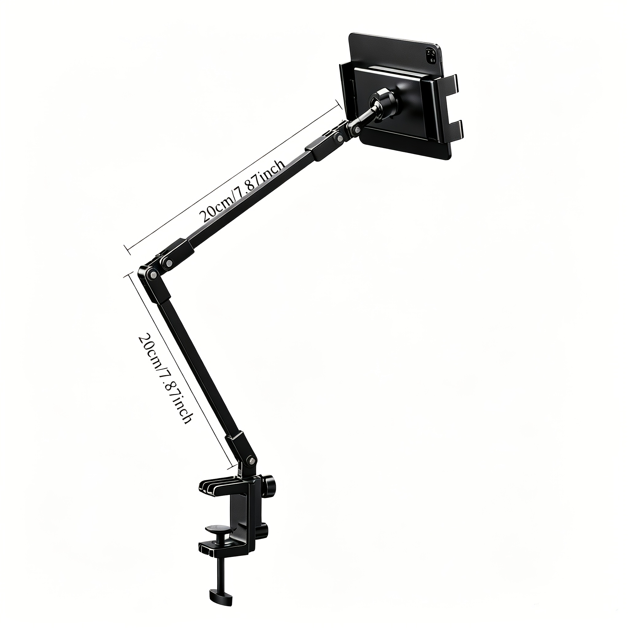 TEMU Multi-functional 360-degree Rotatable And Adjustable Phone And Tablet Stand, Bedside Arm-mounted Foldable Tablet Holder, Bedside Table And Desk