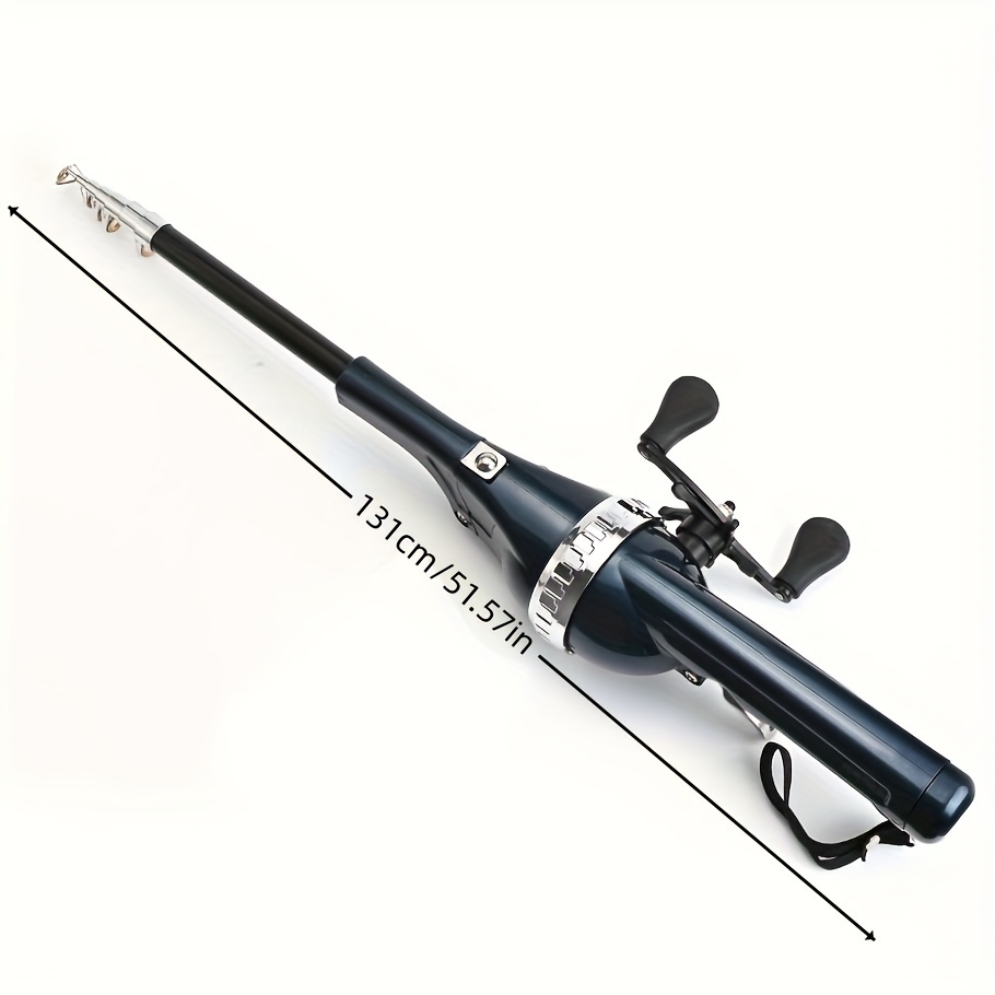 Foldable Full Metal Fishing Rod Telescopic Pole Reel Combo - Temu