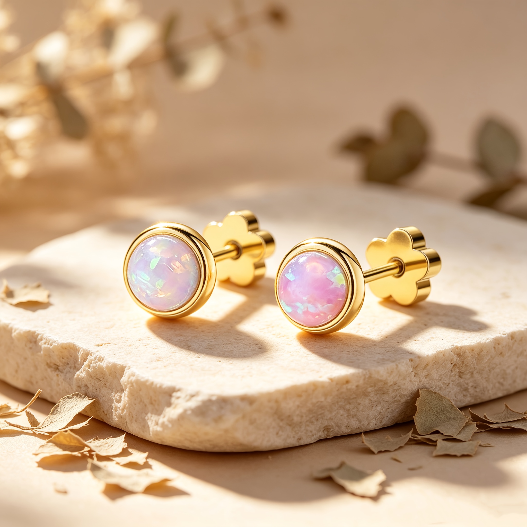 TEMU 1 Paire de Mini Boucles d'Oreilles Rondes en , Acier Inoxydable à Visser, Perçage Universel, Bijoux d'Oreilles Frais et Compatibles