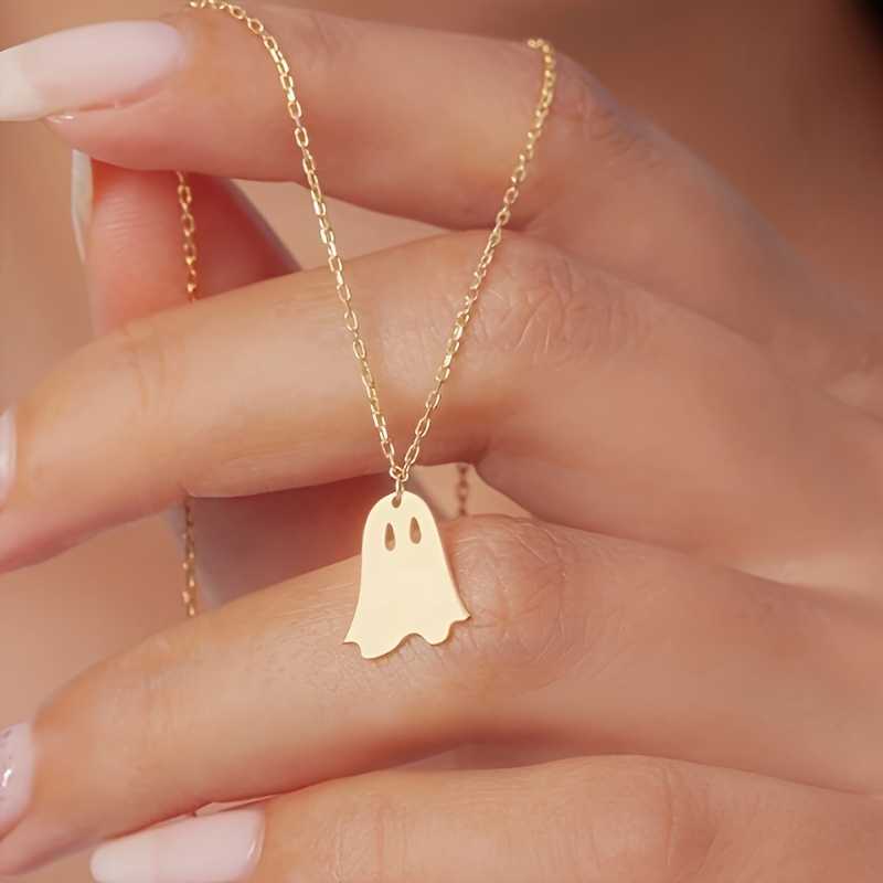 TEMU 1pc Retro Gothic Style Halloween Pendant Necklace