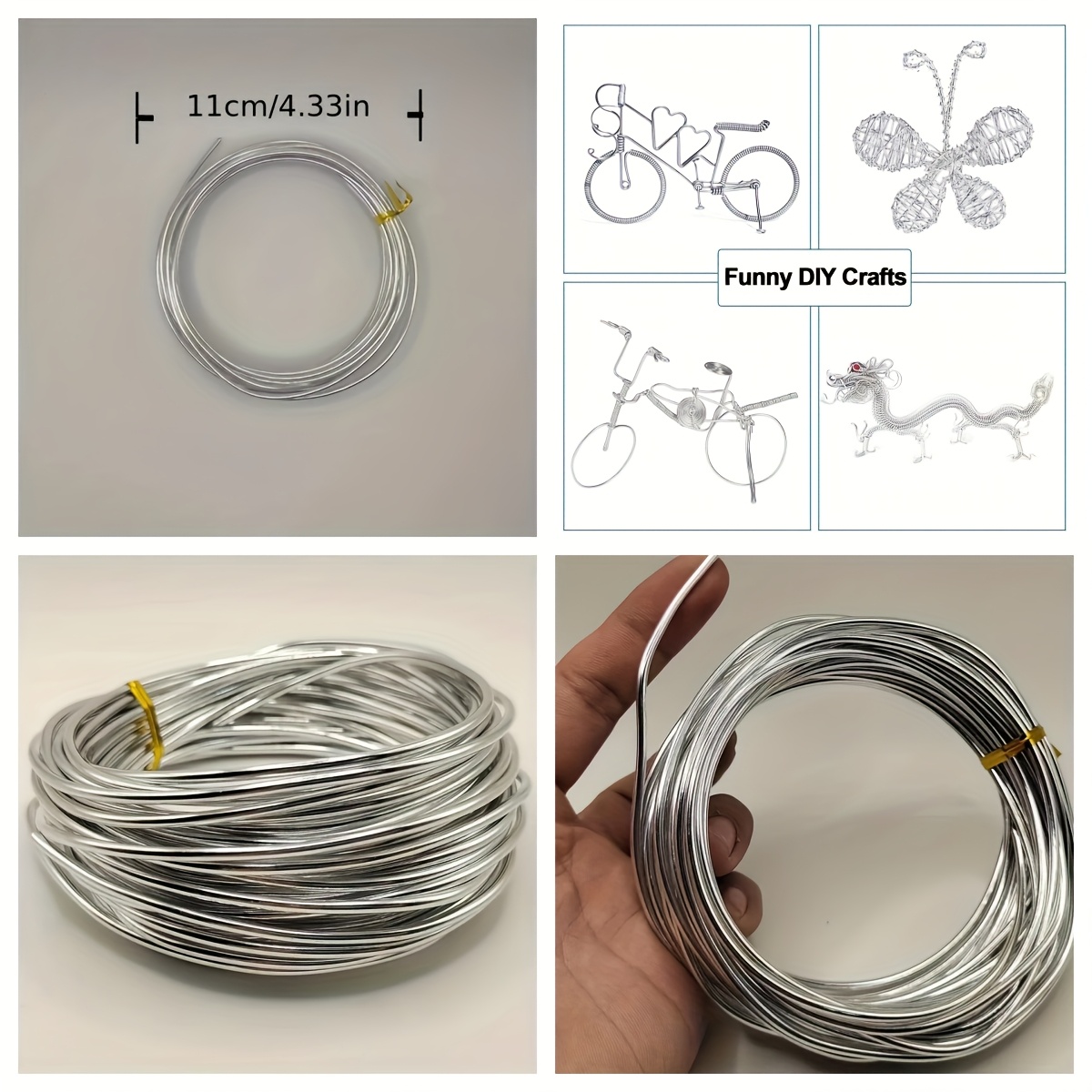 5m aluminum wire 0mm diameter flexible diy Temu Greece