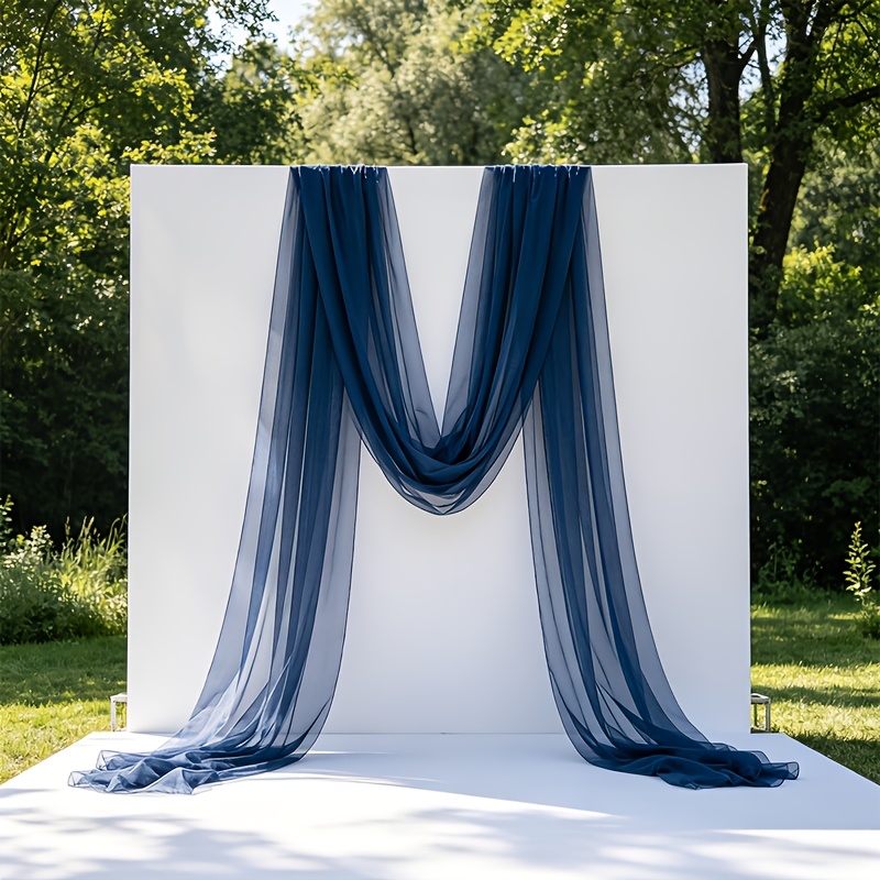 TEMU 12 Meters Of Ultra-ocean Navy Blue Tulle, Craft Decoration Fabric, Gift Decoration Gauze, Handcraft, Party Decoration, Birthday Banquet