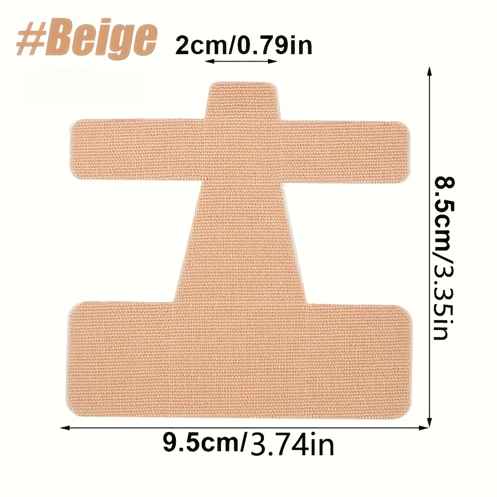 Image of 12/6pcs Pre-cut Athletic Tape, For Big Toe And Foot Support | Latex-free, Hypoallergenic, Breathable, Ergonomic Hook Design