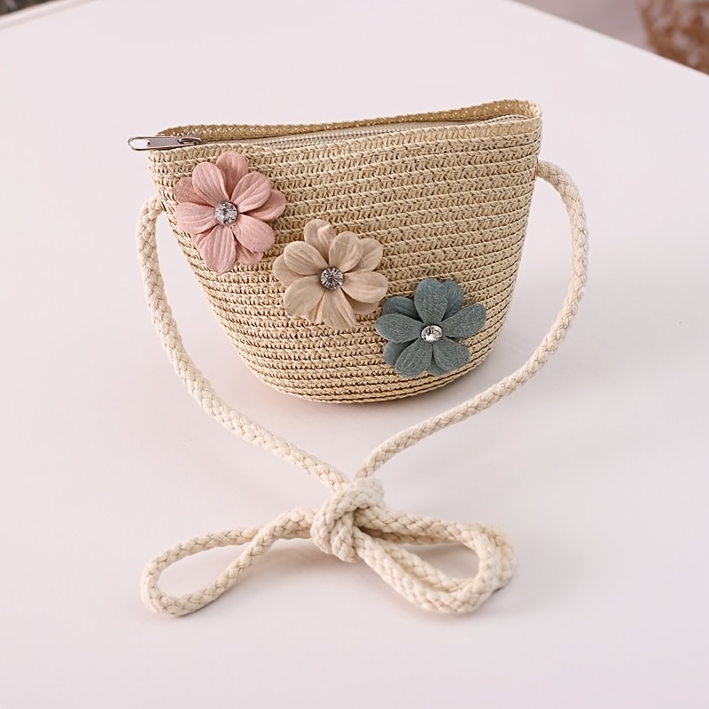 1 Women's Floral Decorative Crossbody Bag Suitable For Daily