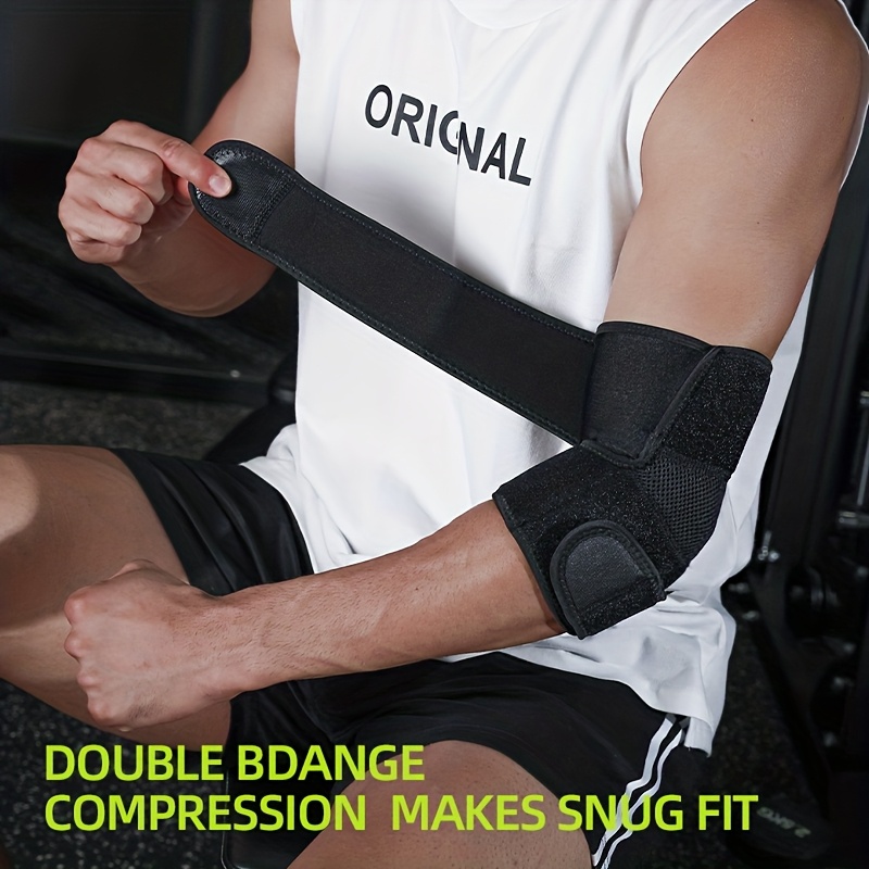1pc Adjustable Unisex Elbow Support Brace, Breathable Arm Sleeve For Men Women