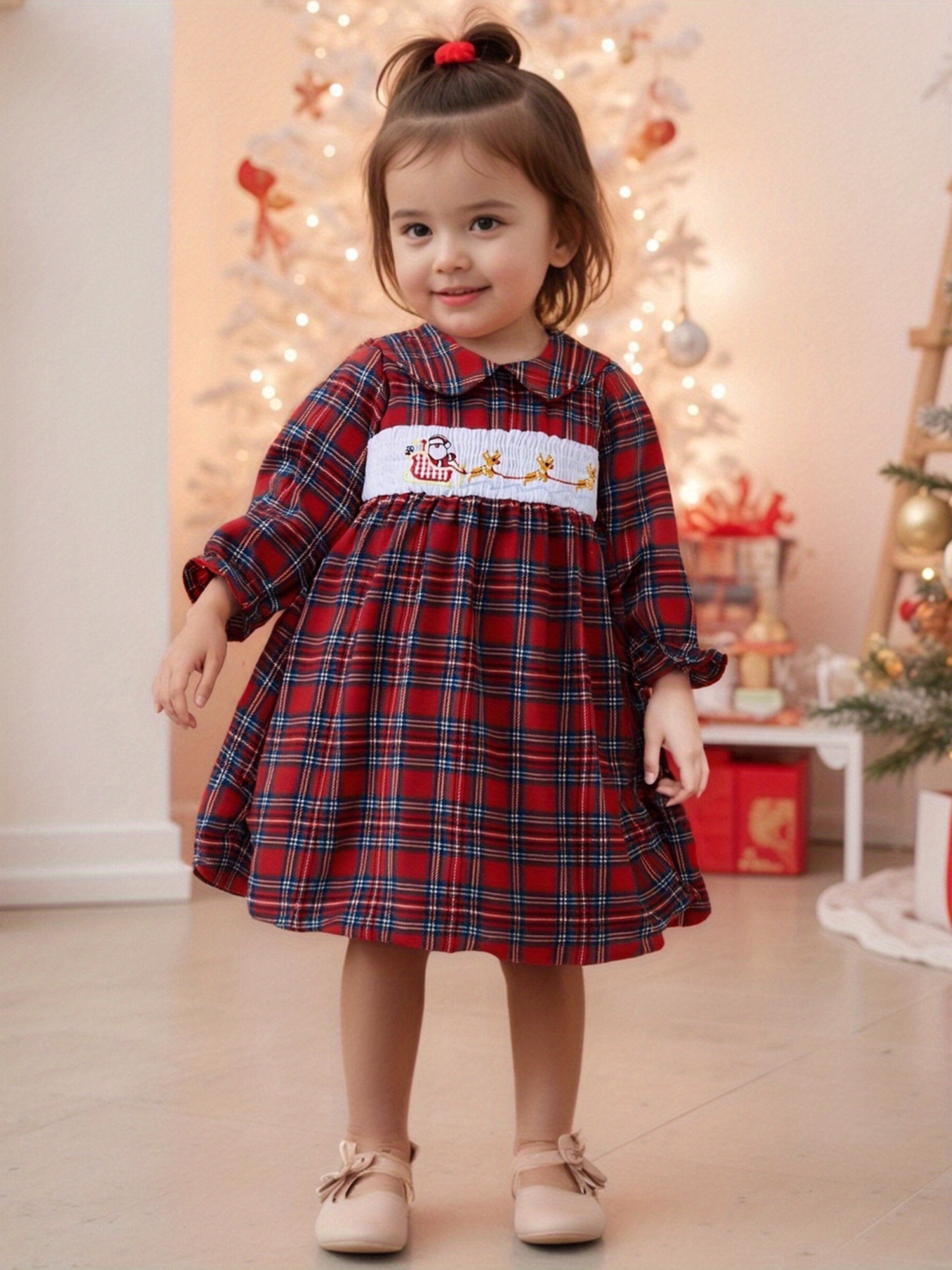 toddler christmas dress fancy Toddler Girl Santa Claus Christmas Dress main image 0