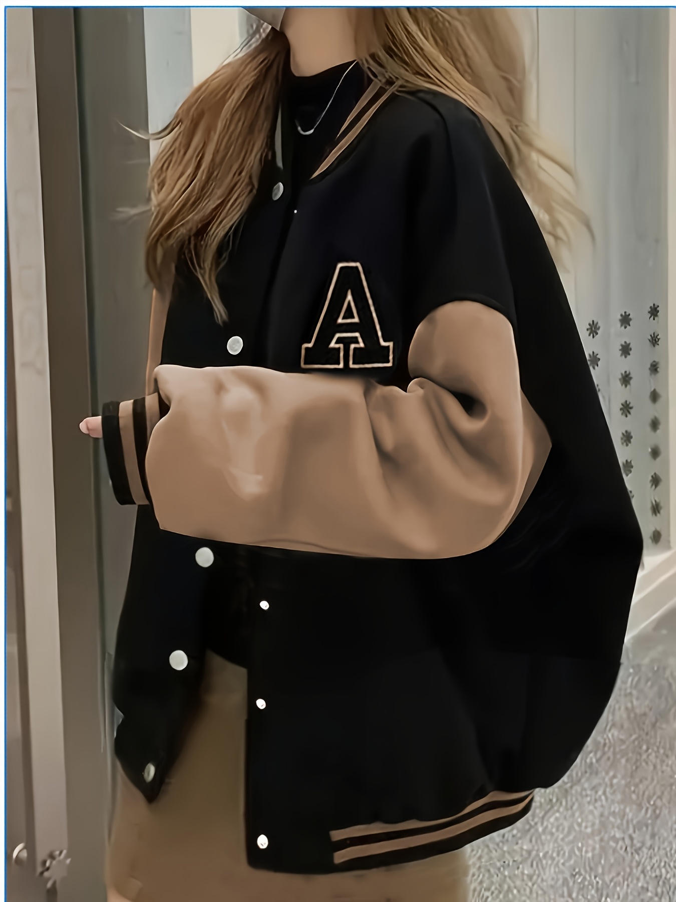 autumn easy letter a patch long baseball - Temu