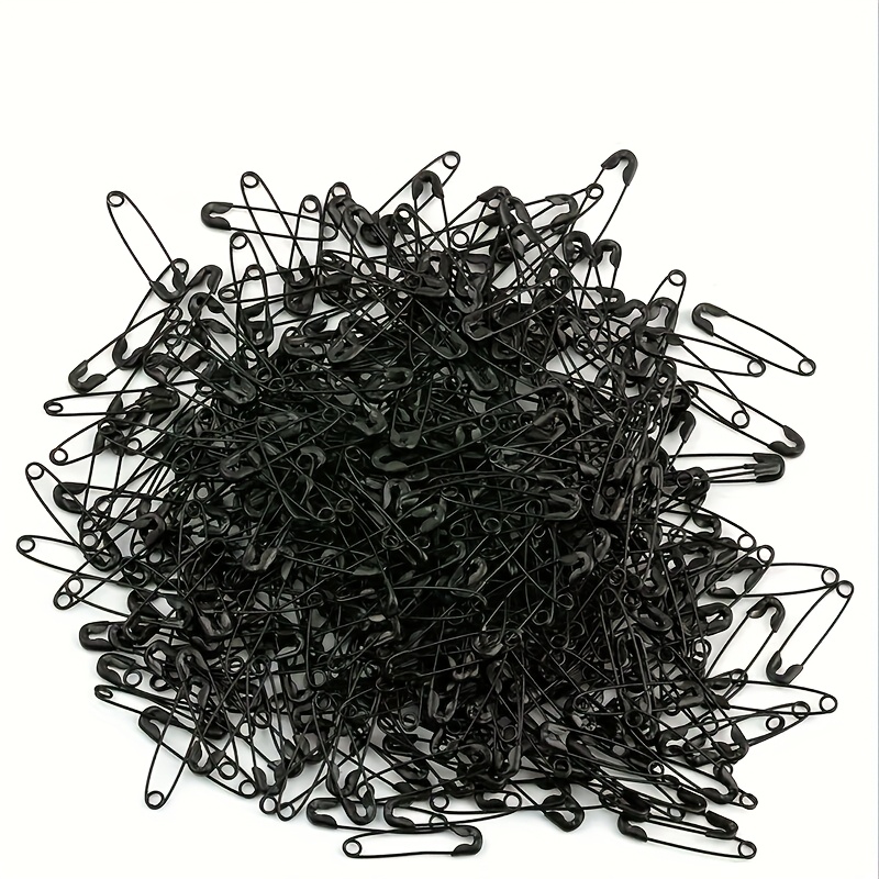 E-shop 1000 Stück Sicherheitsnadeln 19 mm/0,74 Zoll Kleine Mini Goldene Silberne Schwarze Nähkunst Handwerk Etiketten Fixierung