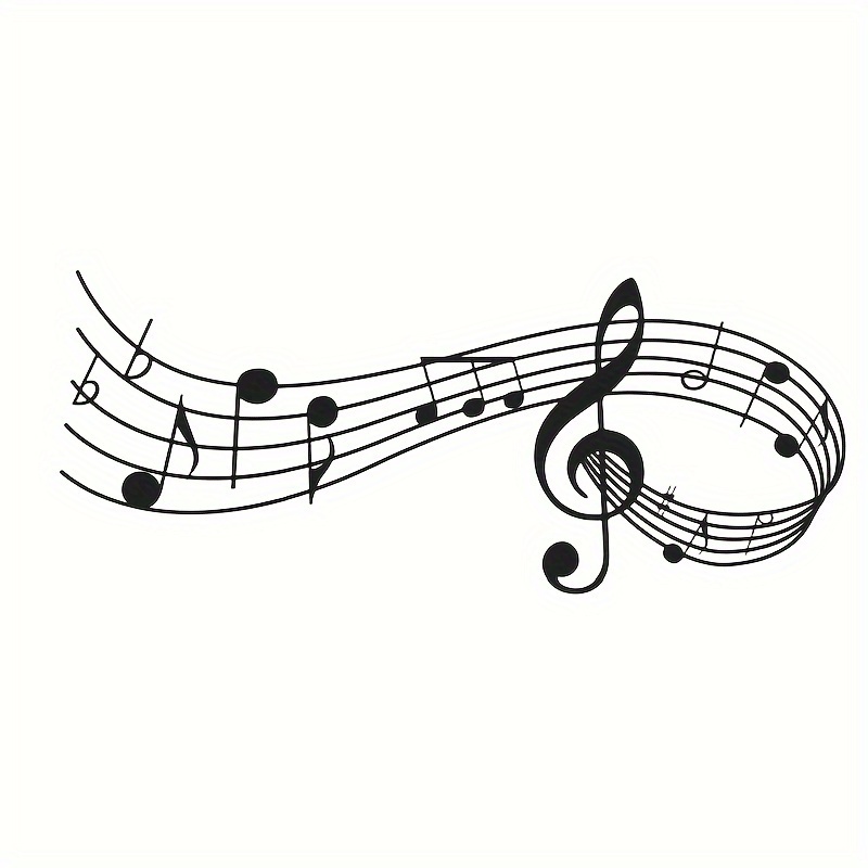 

Musical Notes Car Motorcycle Stickers, Pvc Decorative Decals