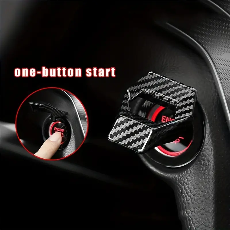 Car Engine Start Stop Switch Button Cover Decorative Auto - Temu