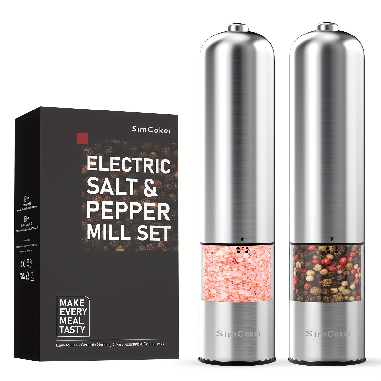 

Electric Salt And Pepper Grinder Set